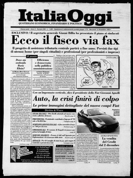 Italia oggi : quotidiano di economia finanza e politica